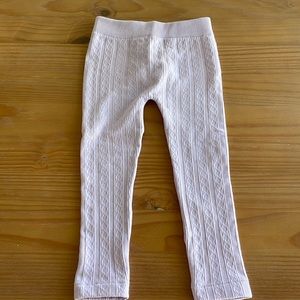 NWT Epic Threads lavender cable knit fleece leggings tights